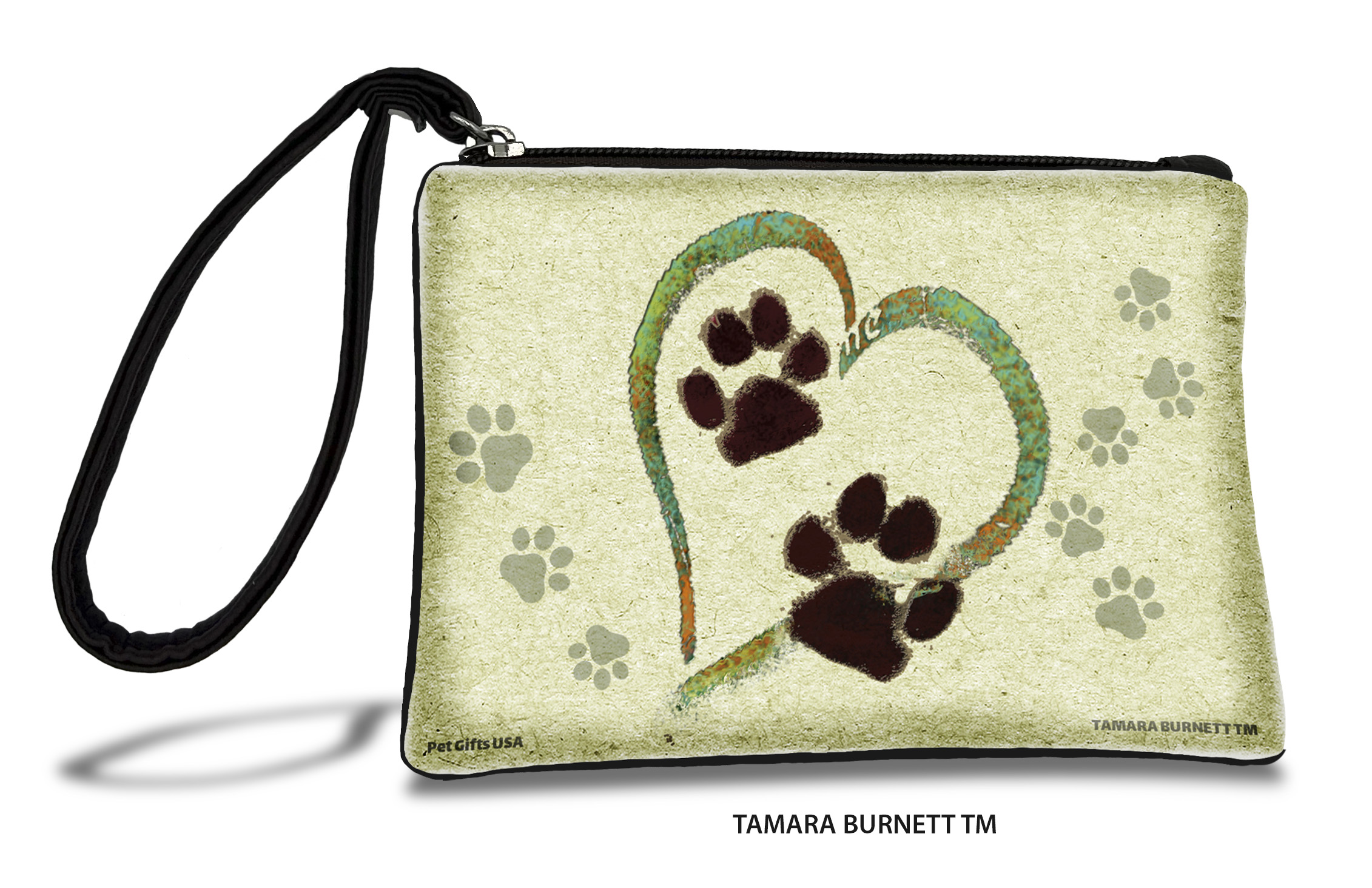 Pawmarks On My Heart 3 Green - Zippies Pet Pouch Coin Purse image Pawmarks On My Heart 3 Green - Zippies Pet Pouch Coin Purse image
