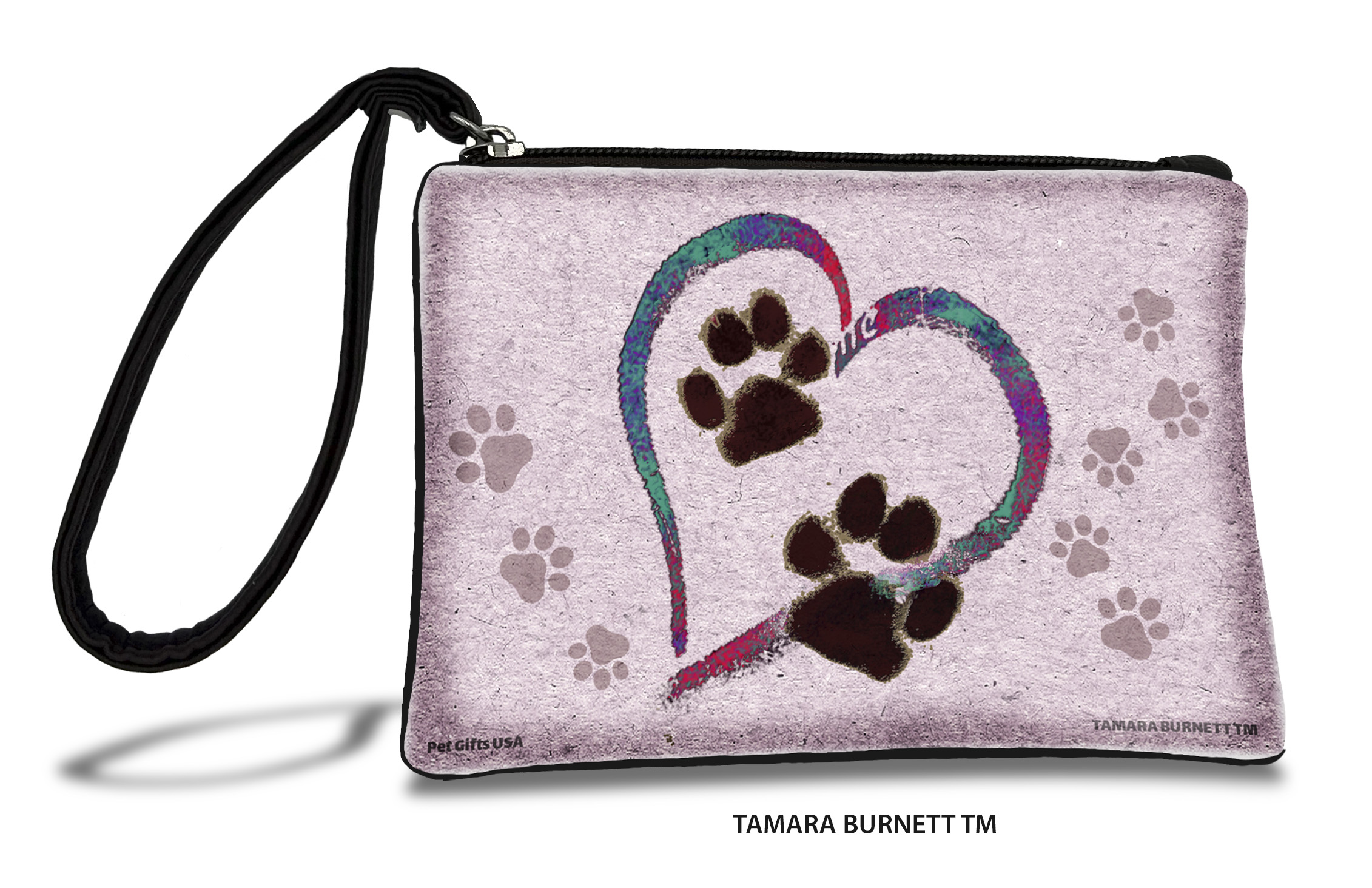 Pawmarks On My Heart 5 Pink - Zippies Pet Pouch Coin Purse image Pawmarks On My Heart 5 Pink - Zippies Pet Pouch Coin Purse image