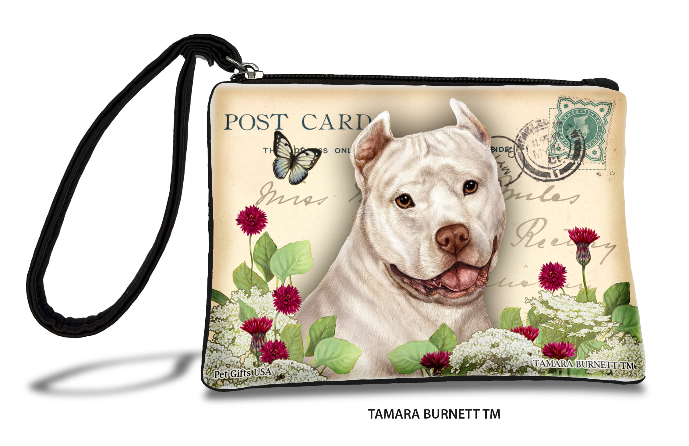 Pit Bull (__white_cropped_) - Zippies Pet Pouch Coin Purse