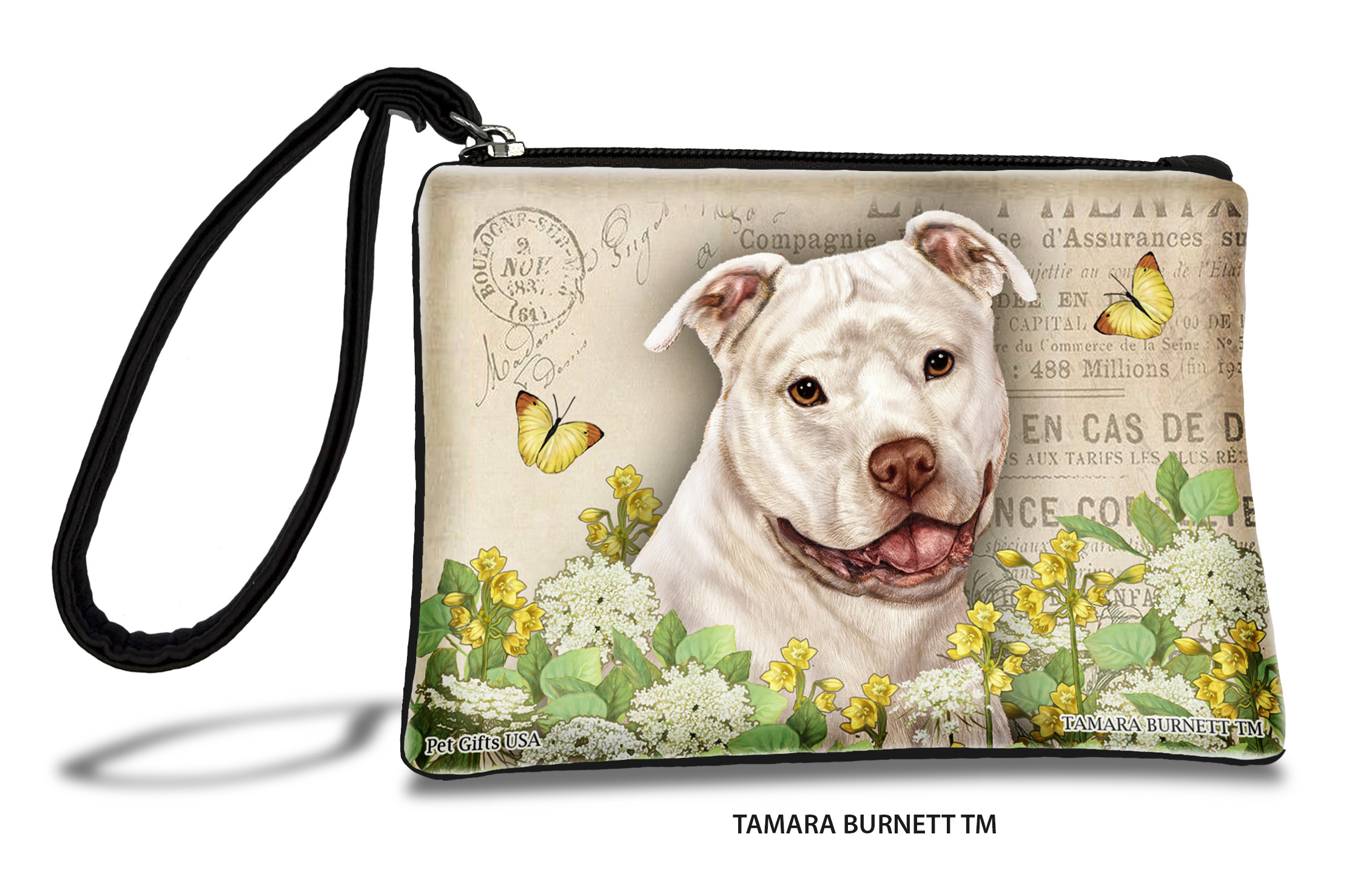 Pit Bull (__white_uncropped_) - Zippies Pet Pouch Coin Purse