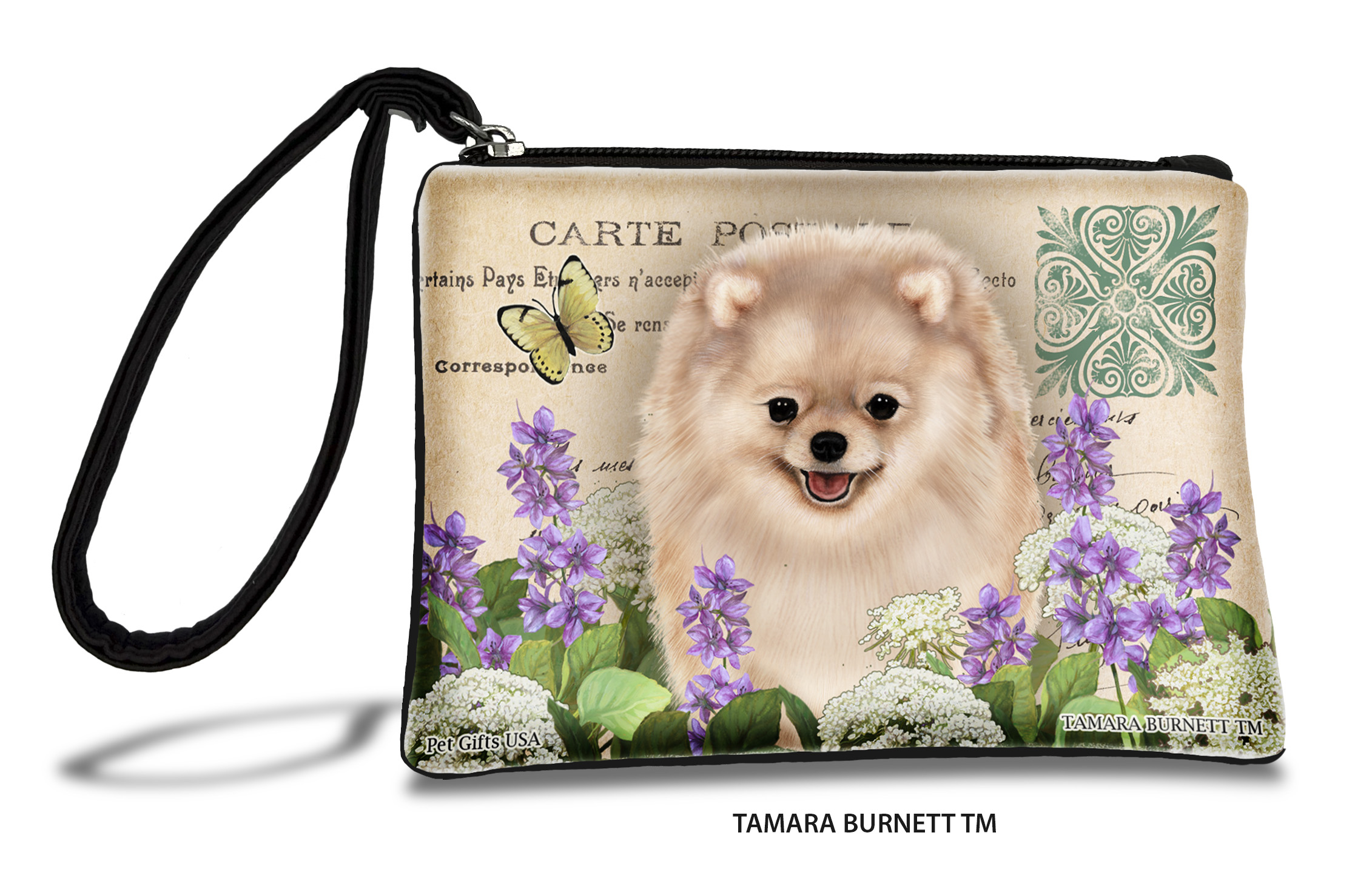 Pomeranian (_cream_) - Zippies Pet Pouch Coin Purse