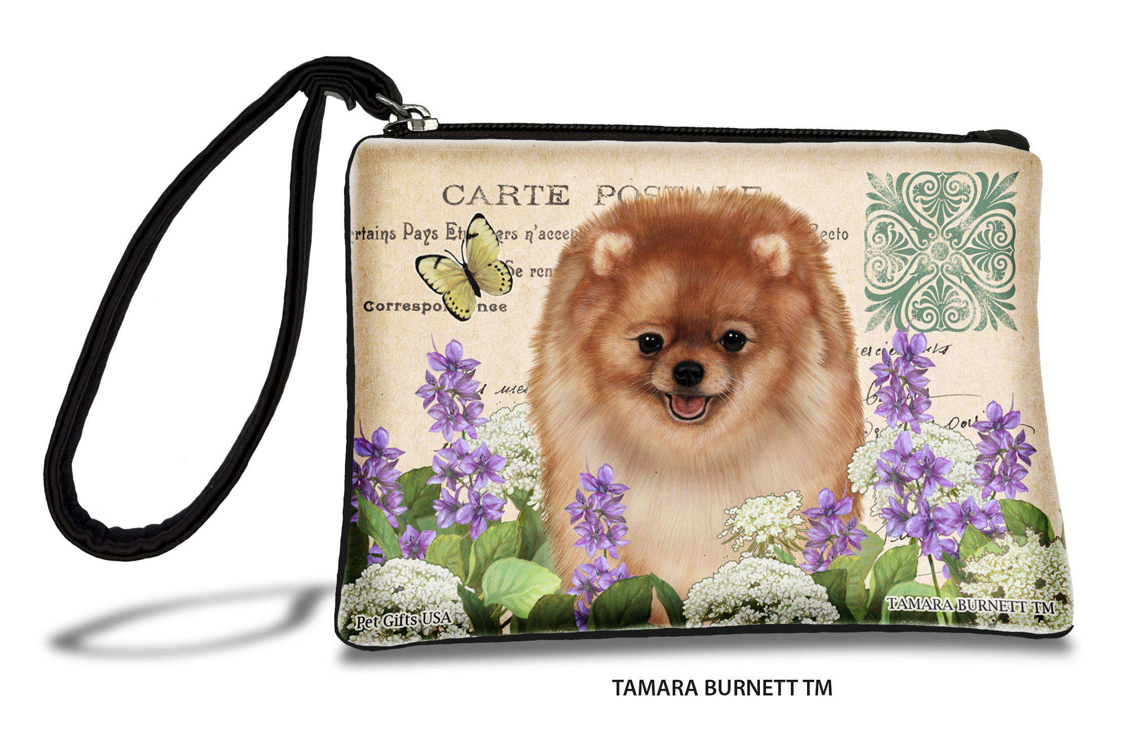 Pomeranian (_orange_) - Zippies Pet Pouch Coin Purse