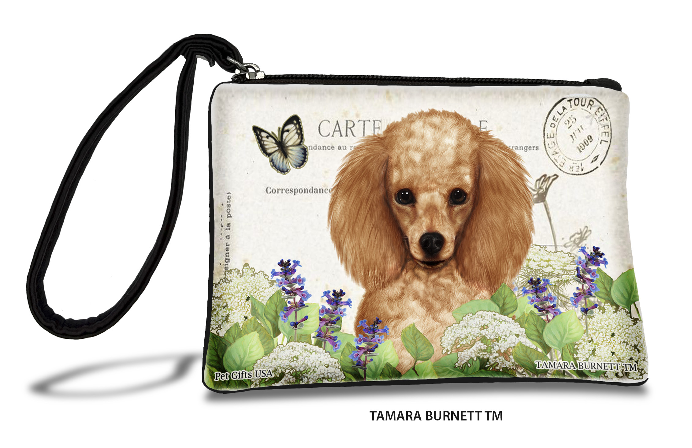 An image of product 31488 - Poodle (_apricot_) - Zippies Pet Pouch Coin Purse