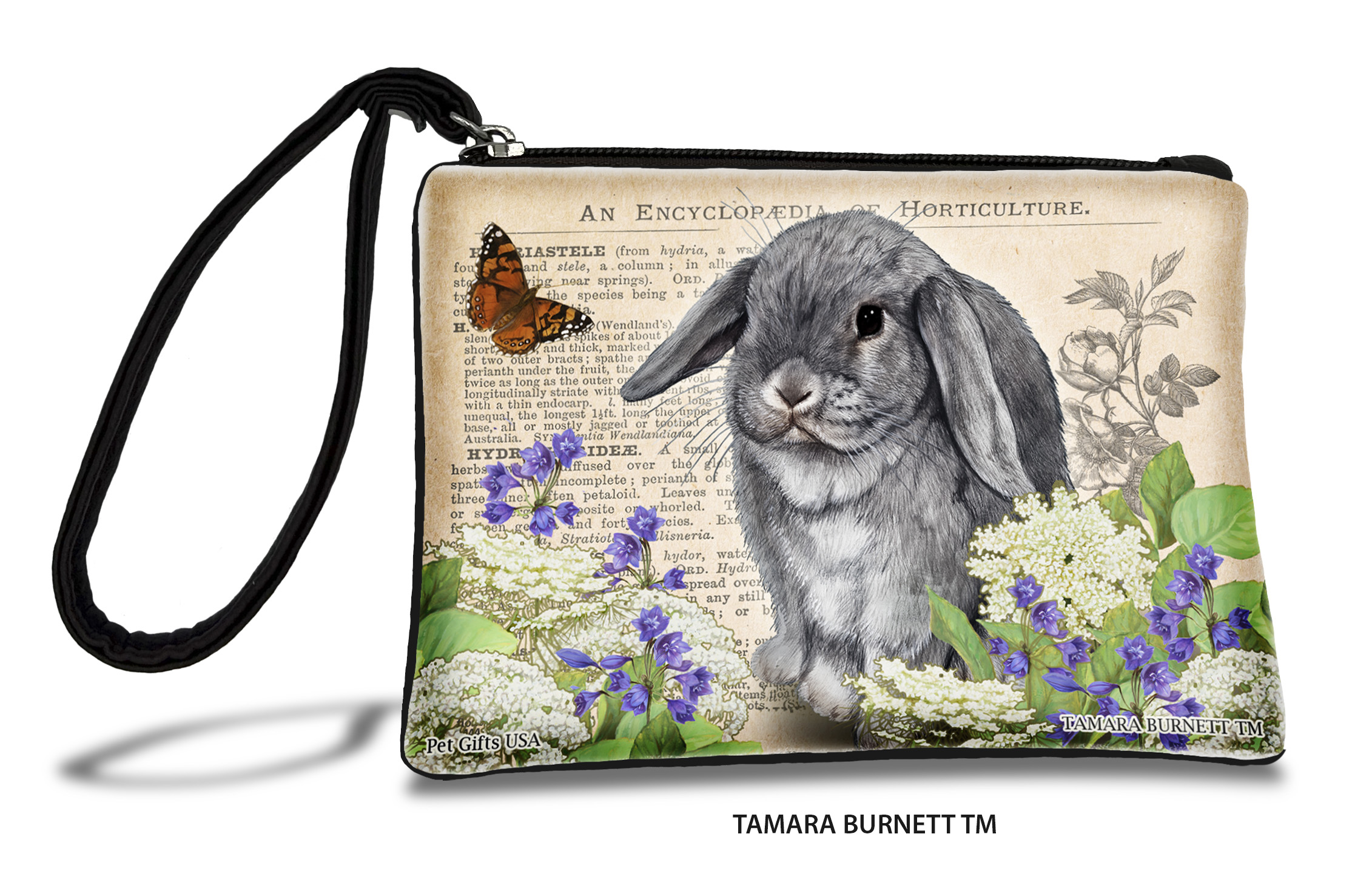 Mini Lop Rabbit (___chinchilla_) - Zippies Pet Pouch Coin Purse