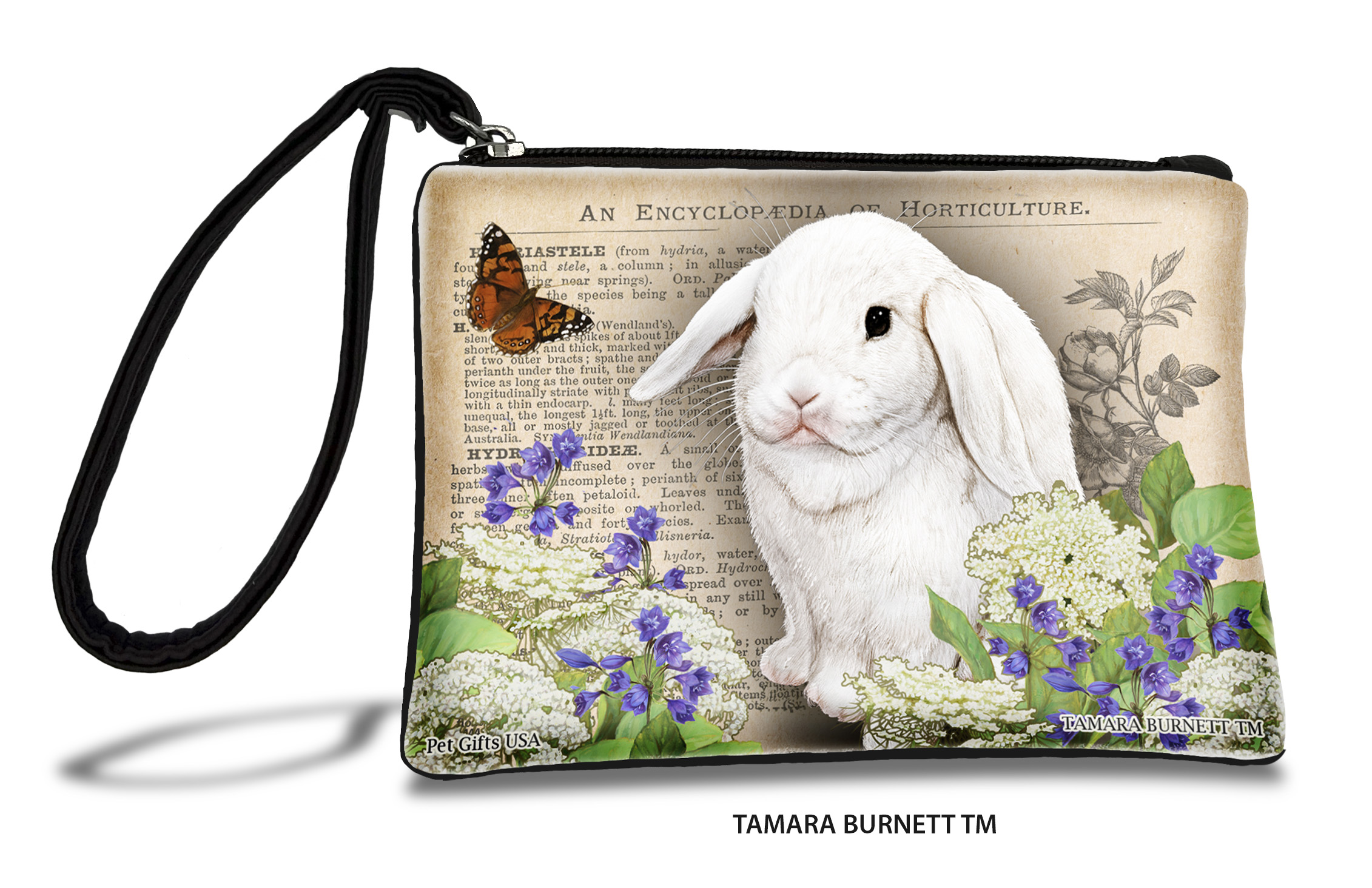 Mini Lop Rabbit (___white_) - Zippies Pet Pouch Coin Purse