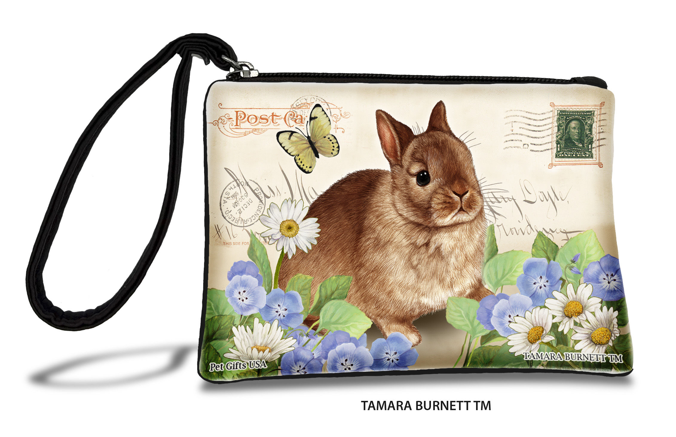Netherland Dwarf Rabbit (___cinnamon_) - Zippies Pet Pouch Coin Purse