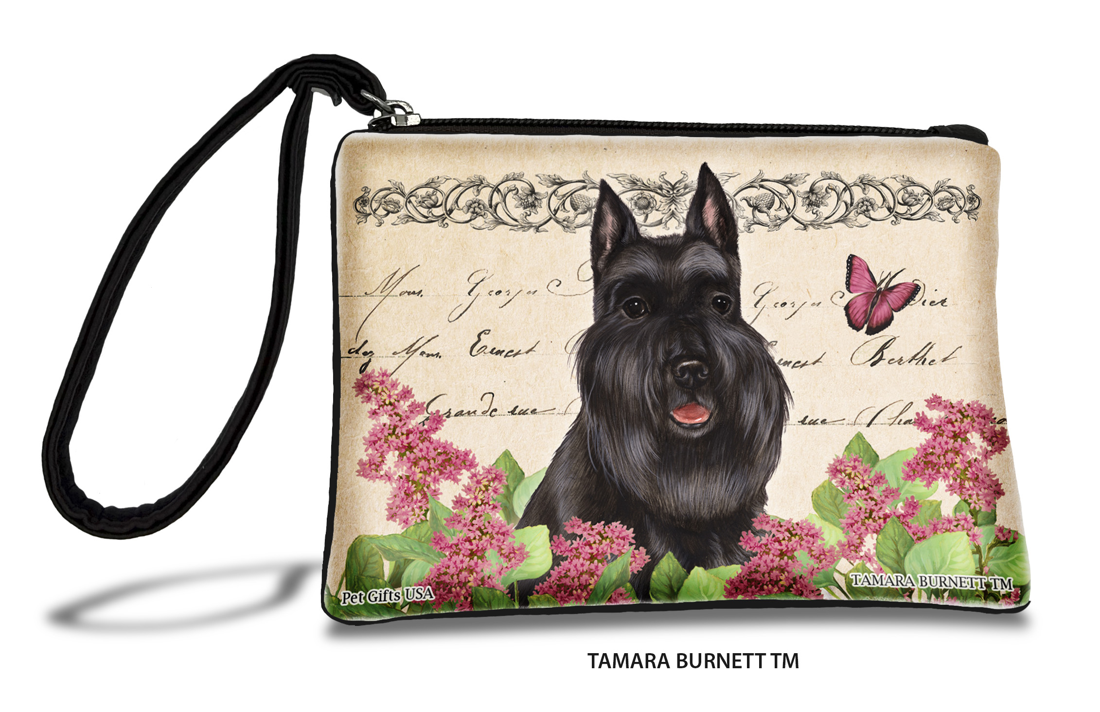 An image of product 31540 - Schnauzer (_black_cropped_) - Zippies Pet Pouch Coin Purse