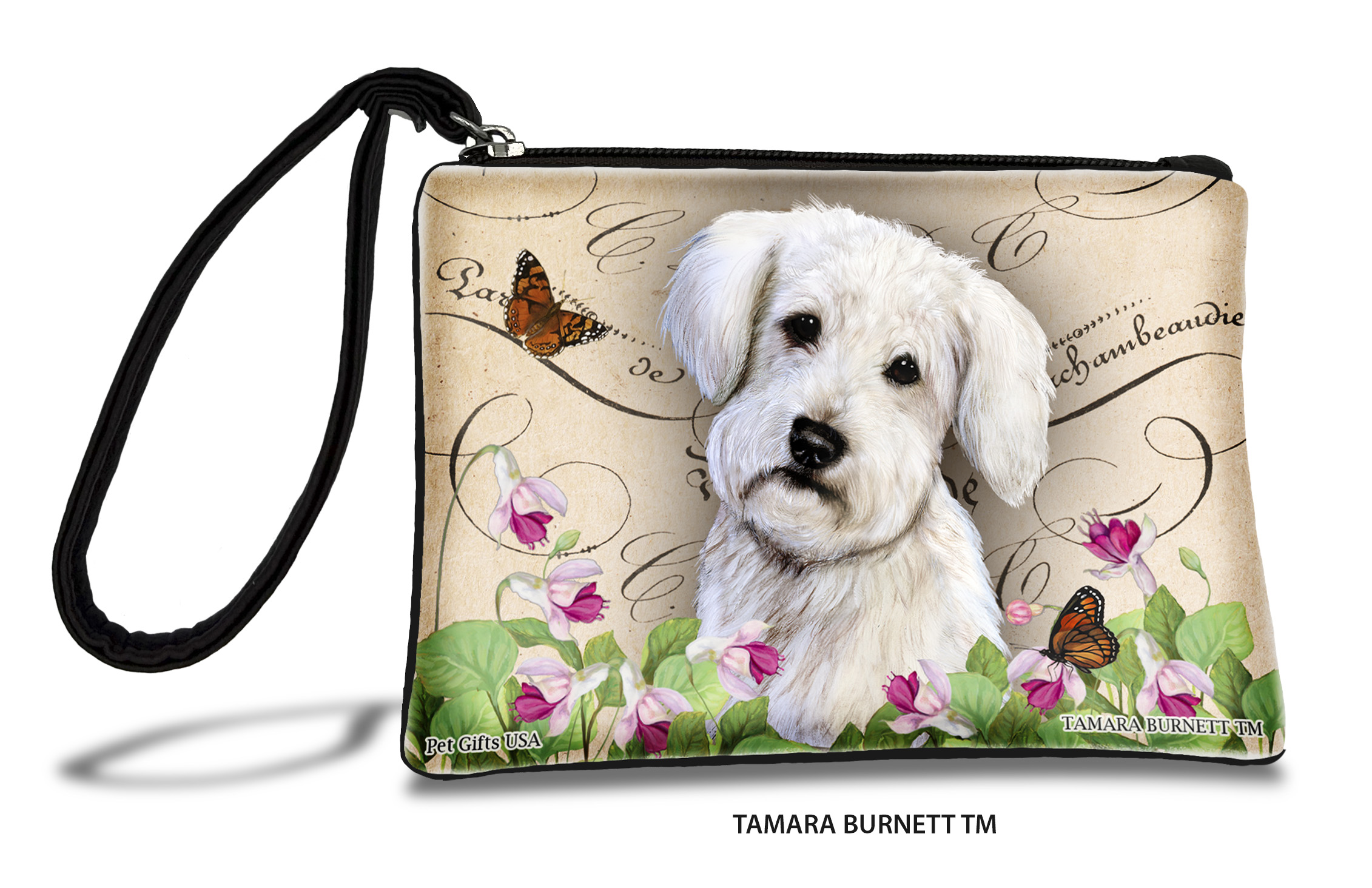 Schnoodle (_white_) - Zippies Pet Pouch Coin Purse