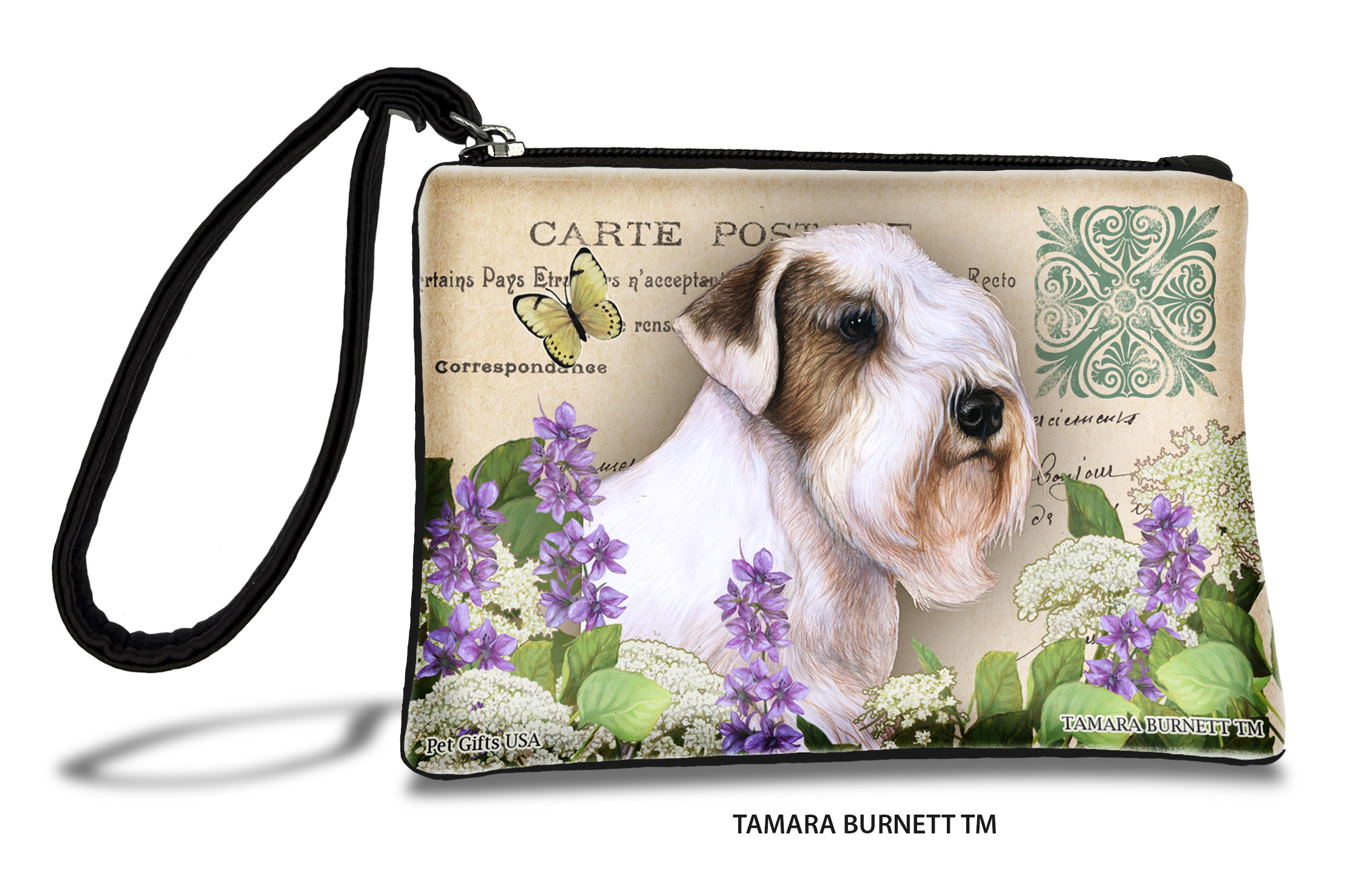 An image of product 31548 - Sealyham Terrier (__badger_and_white_) - Zippies Pet Pouch Coin Purse