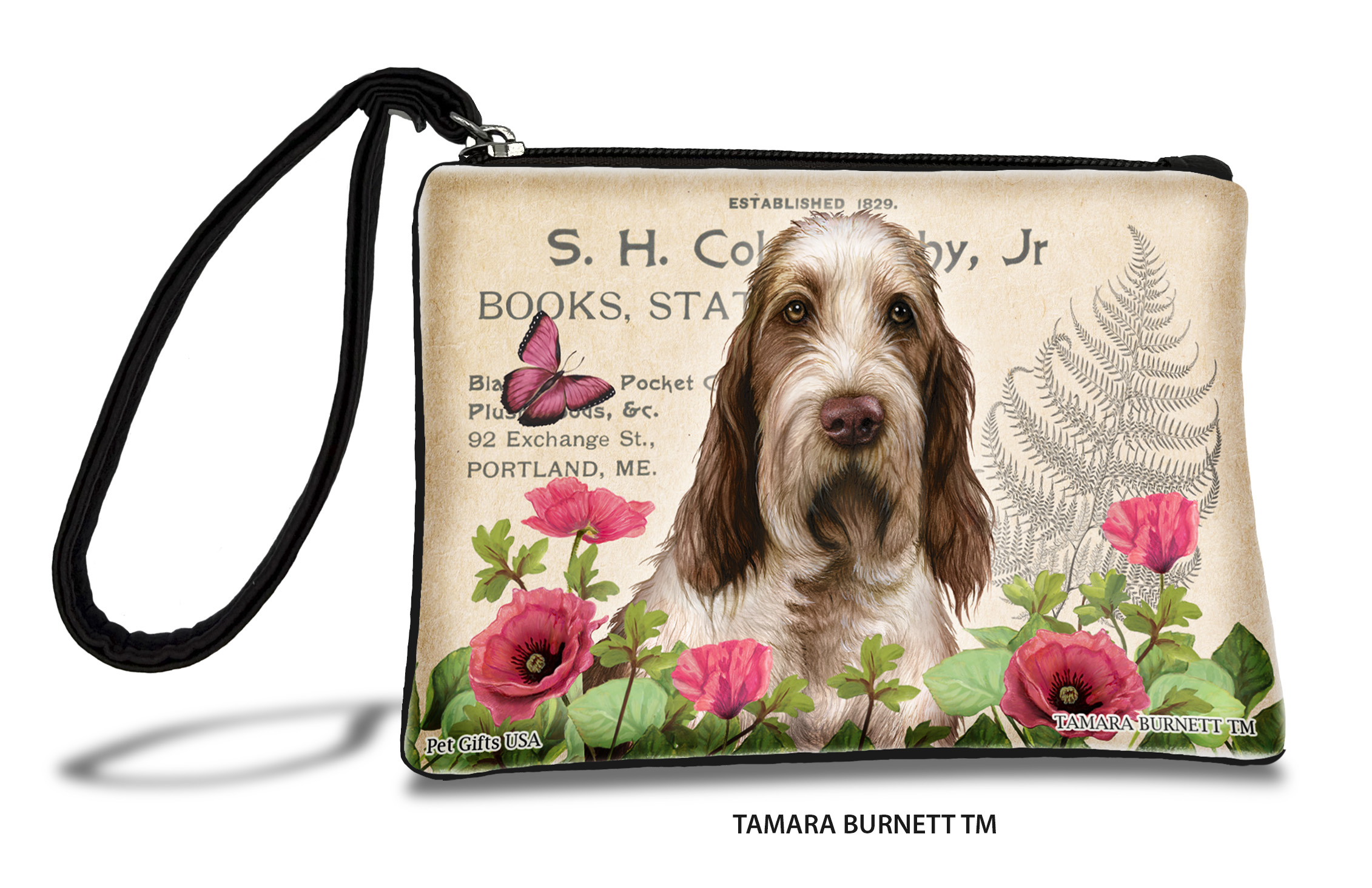 An image of product 31584 - Spinone Italiano (__brown_and_white_) - Zippies Pet Pouch Coin Purse