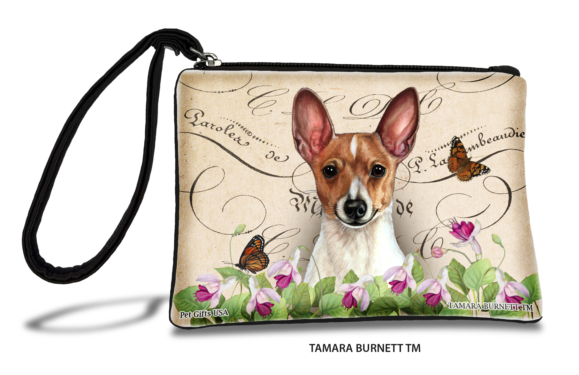 Toy Fox Terrier (___red_and_white_) - Zippies Pet Pouch Coin Purse