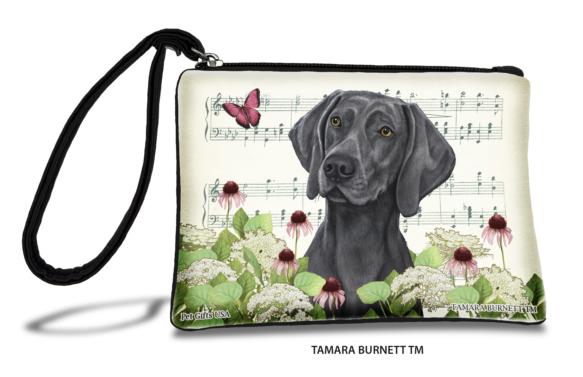 An image of product 31614 - Weimaraner (_dark_blue_) - Zippies Pet Pouch Coin Purse