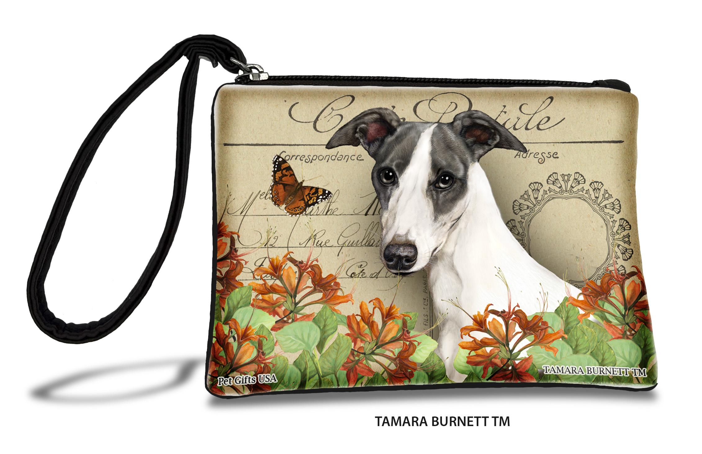 Whippet (_blue_and_white_) - Zippies Pet Pouch Coin Purse