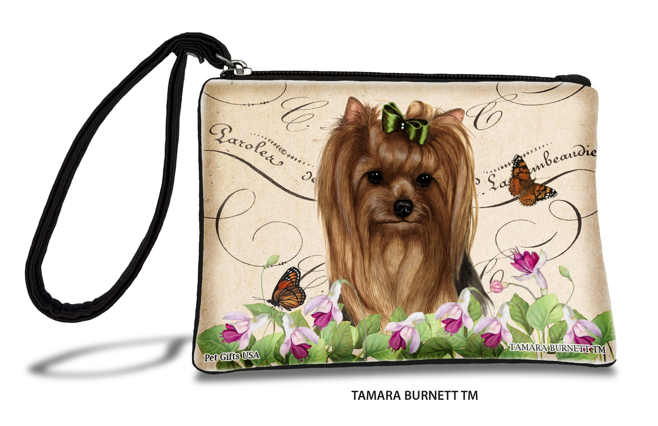  (Yorkie_show_coat_LH_) - Zippies Pet Pouch Coin Purse