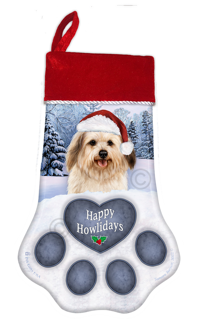 Havanese Cream 2 Holiday Stocking image