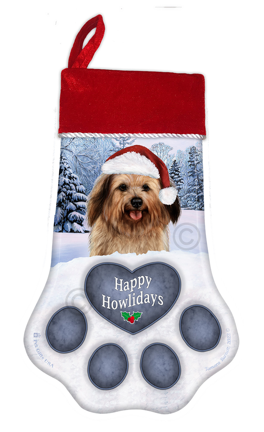 Havanese Red Sable Holiday Stocking image