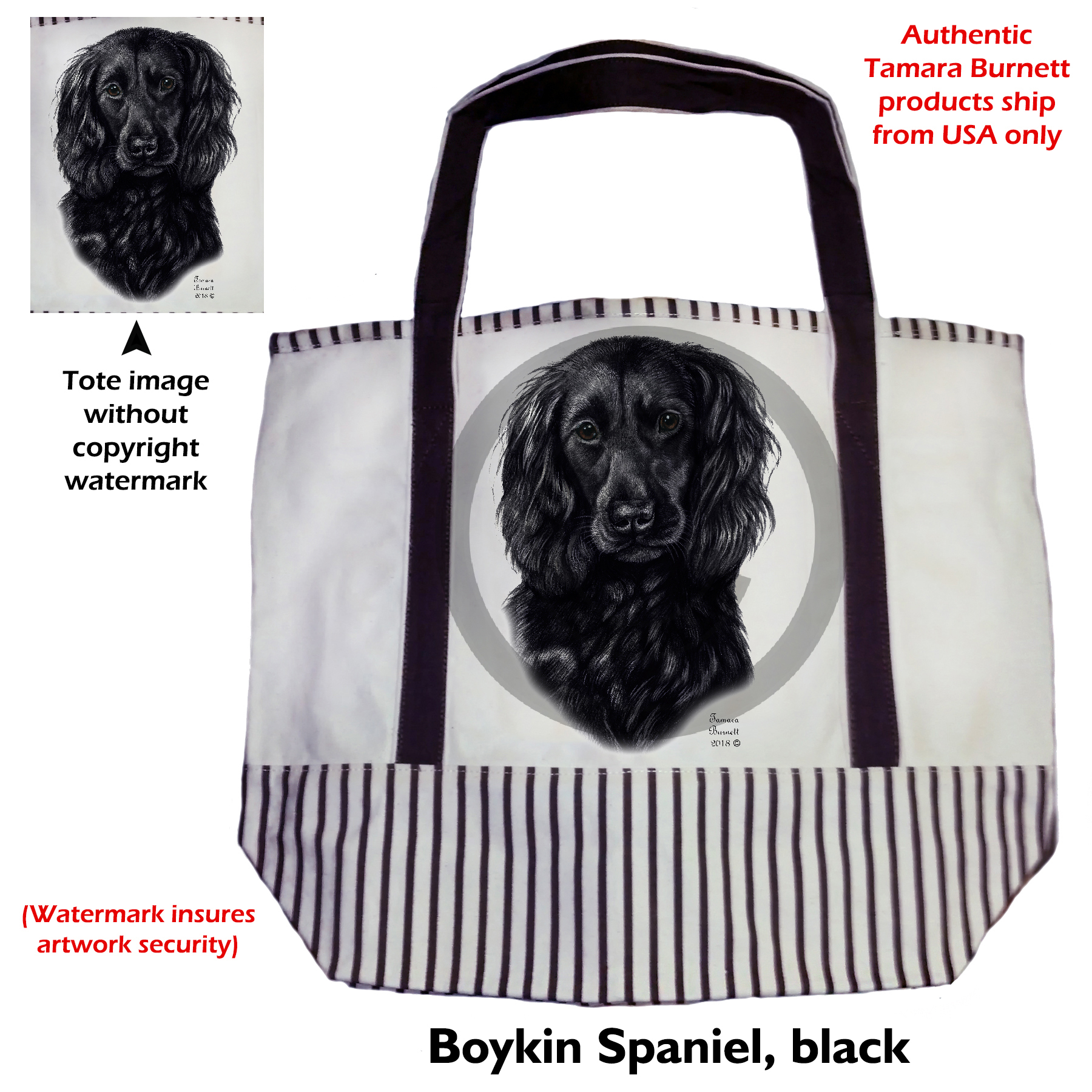 An image of the Boyykin Black  Tote Bag