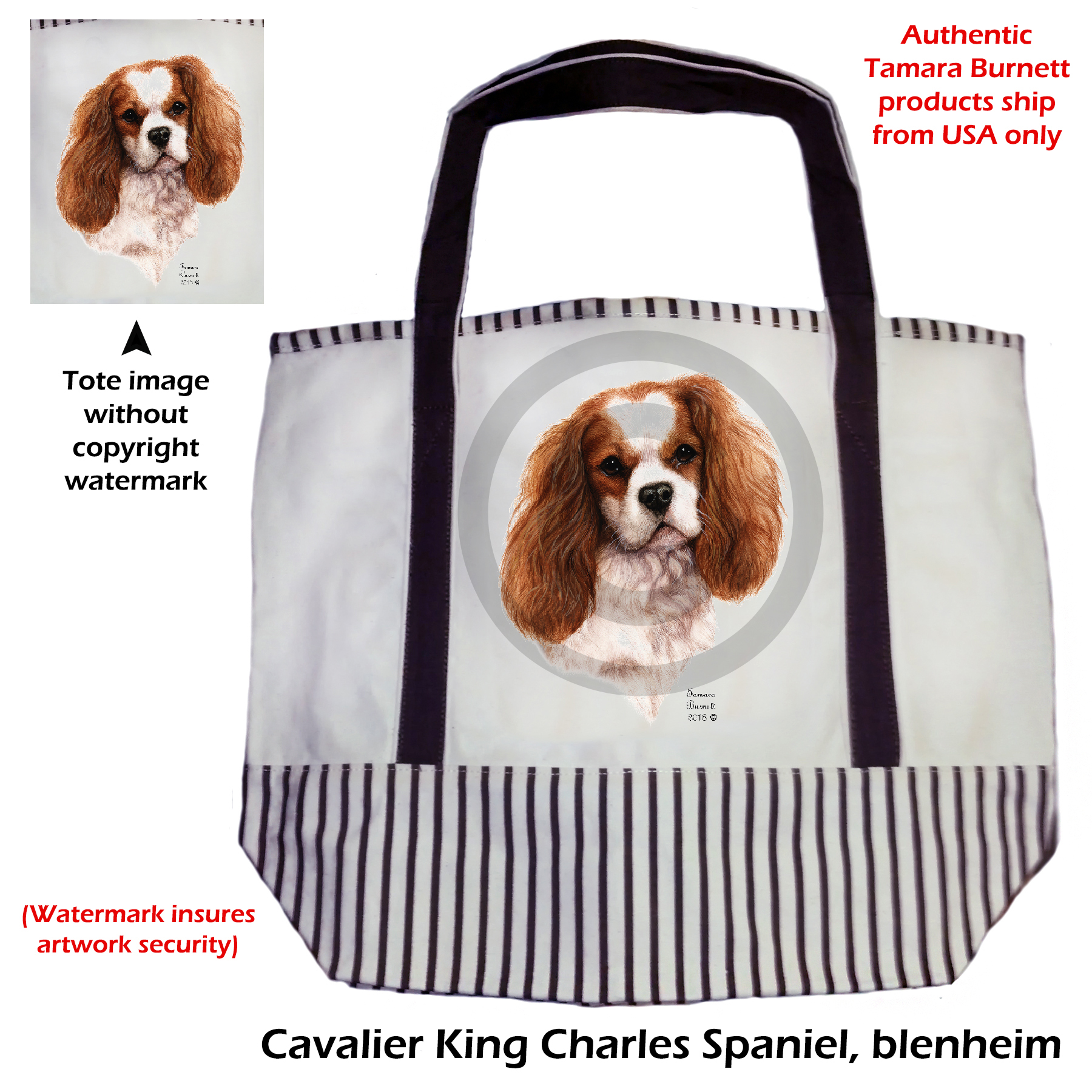 Cavalier Blen  Tote Bag Image