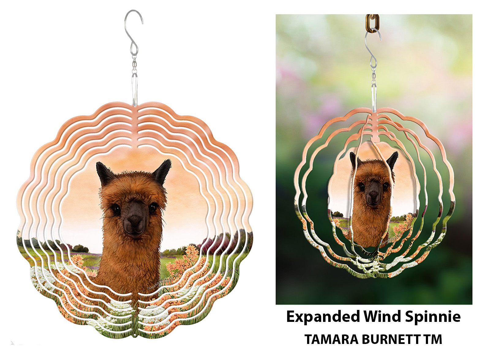 Brown Alpaca - Wind Spinner image