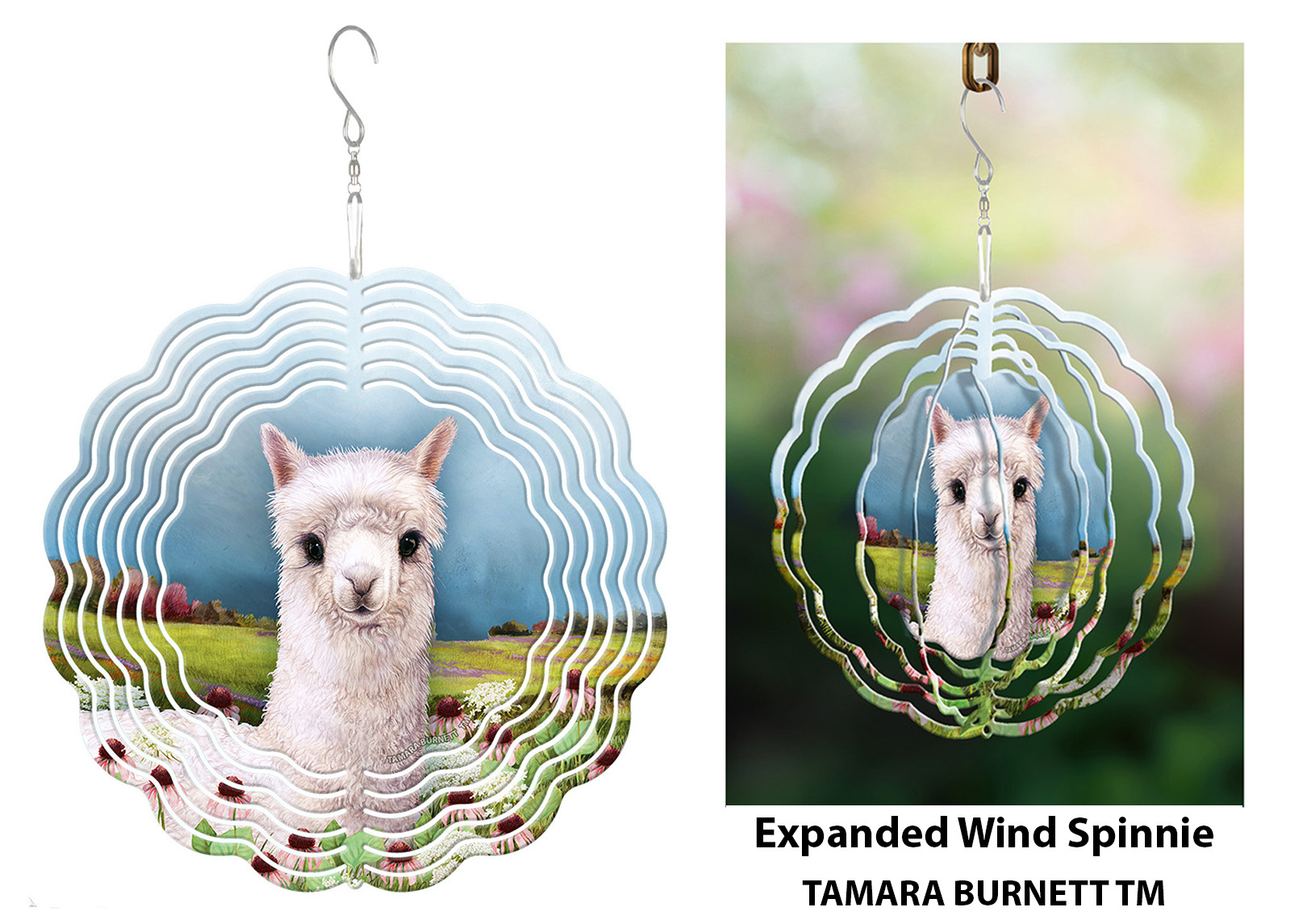 White Alpaca - Wind Spinner image