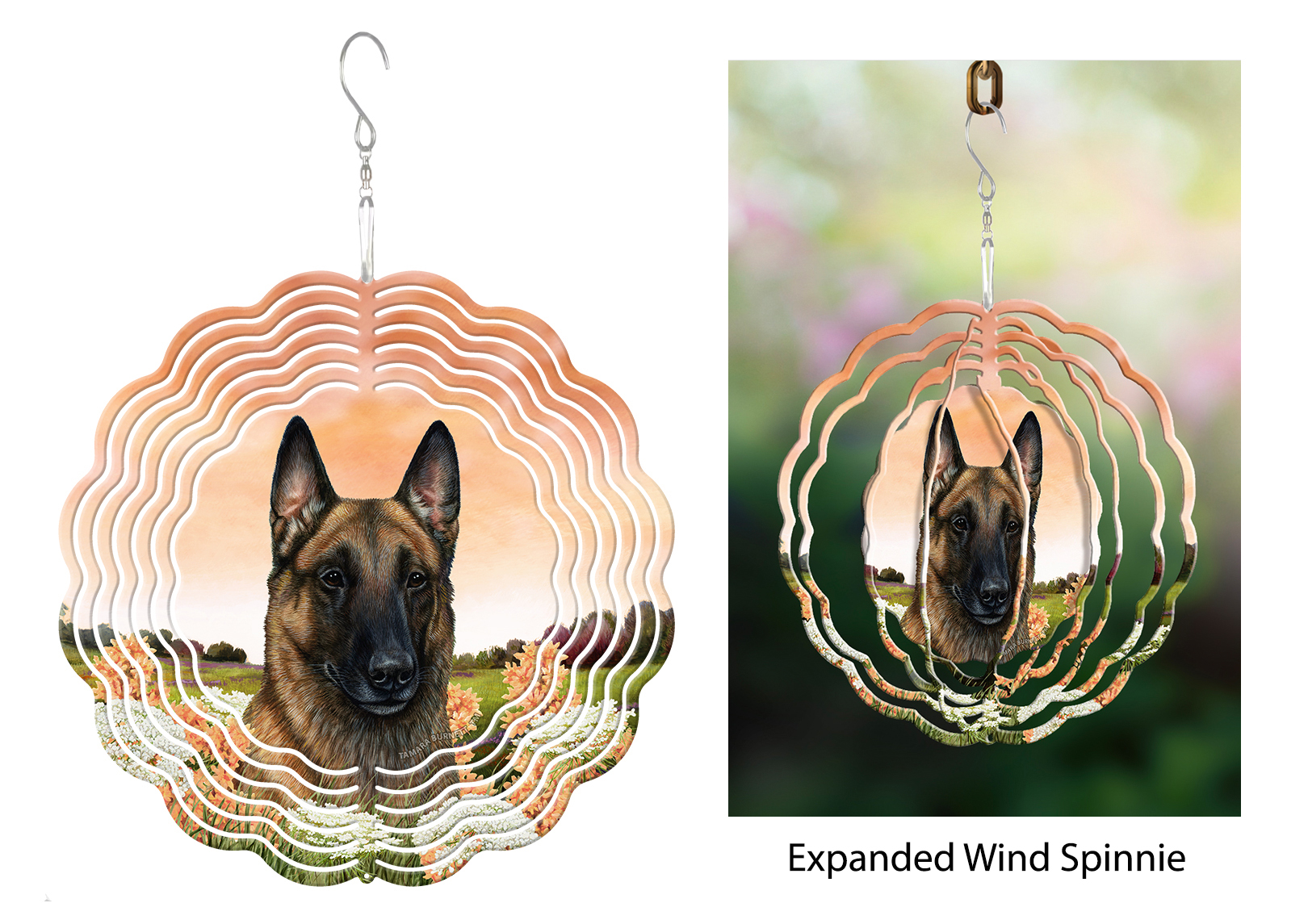 Belgian Malinois (Fawn) - Wind Spinner