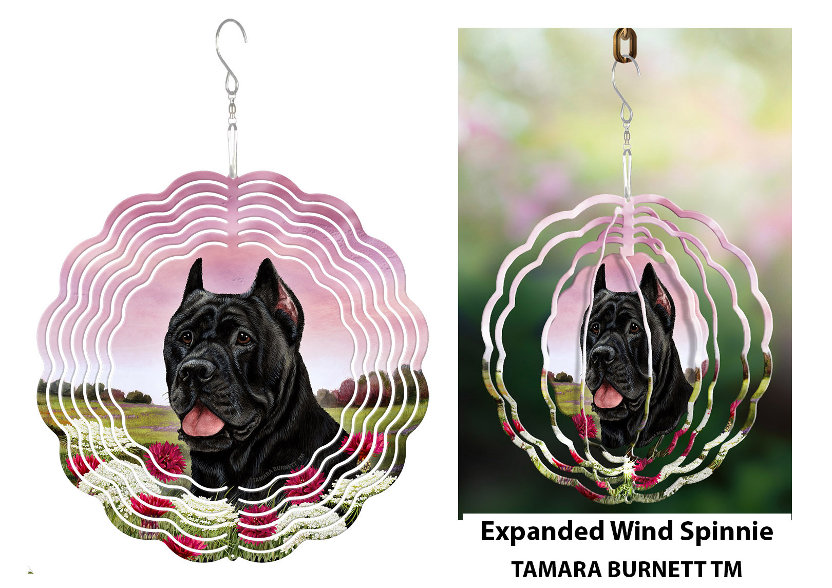 An image of product 30200 - Cane Corso Black - Wind Spinner