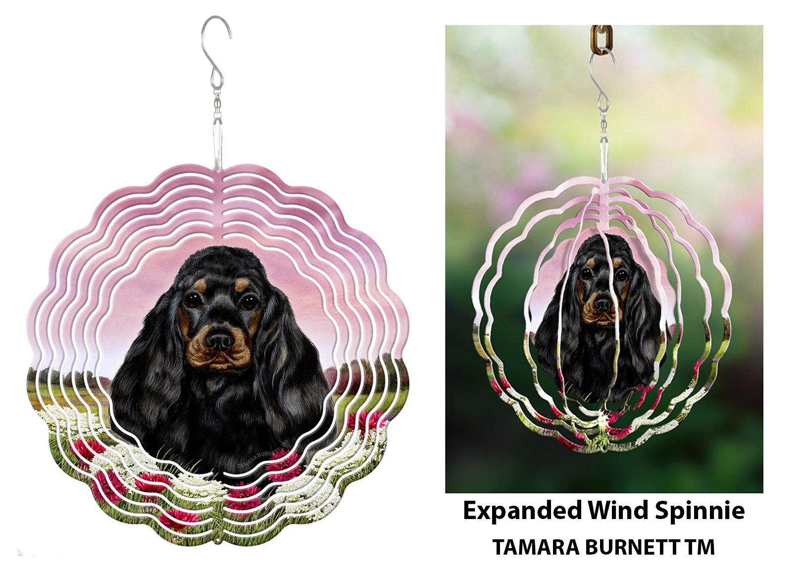 Cocker Spaniel Black and Tan - Wind Spinner image