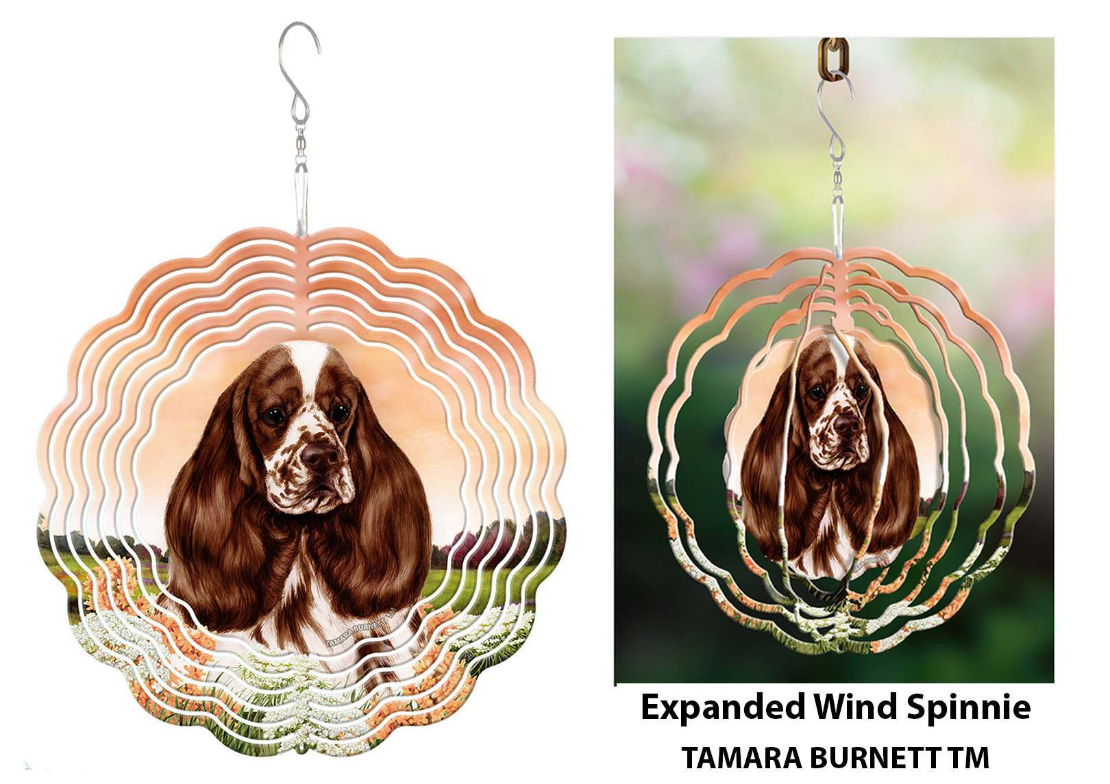 Cocker Spaniel Chocolate Parti - Wind Spinner image
