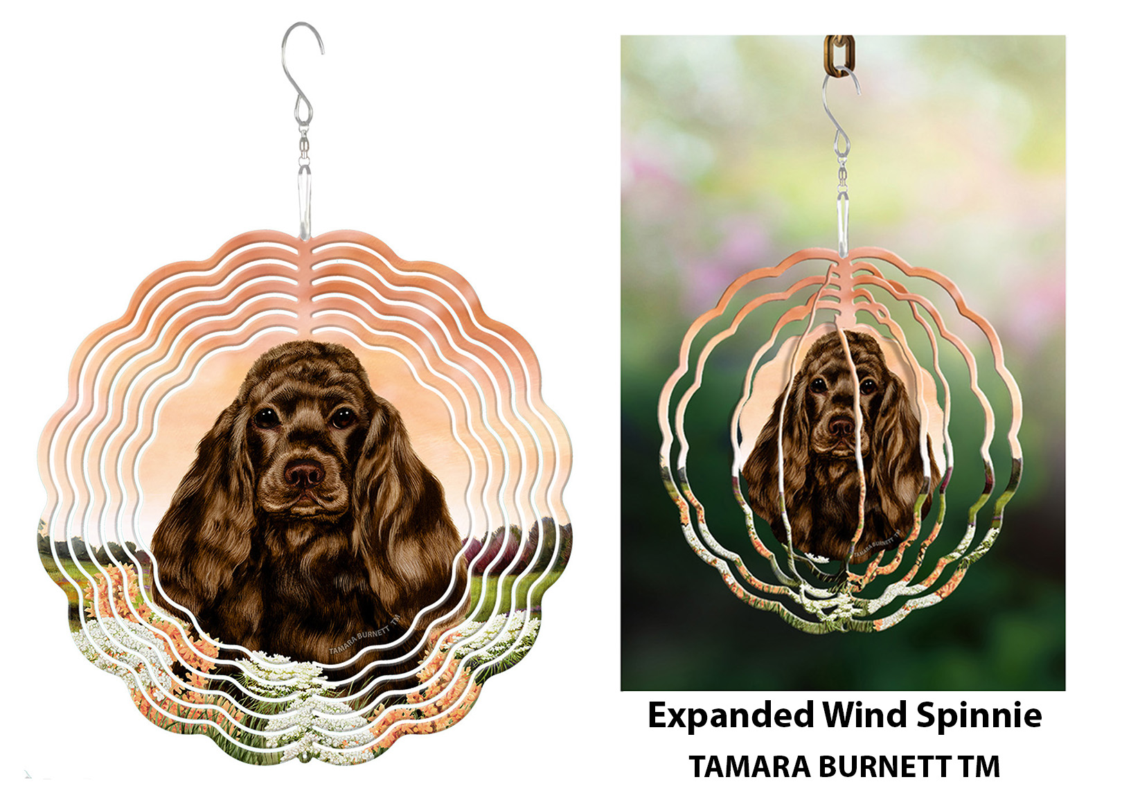 Cocker Spaniel Chocolate - Wind Spinner image