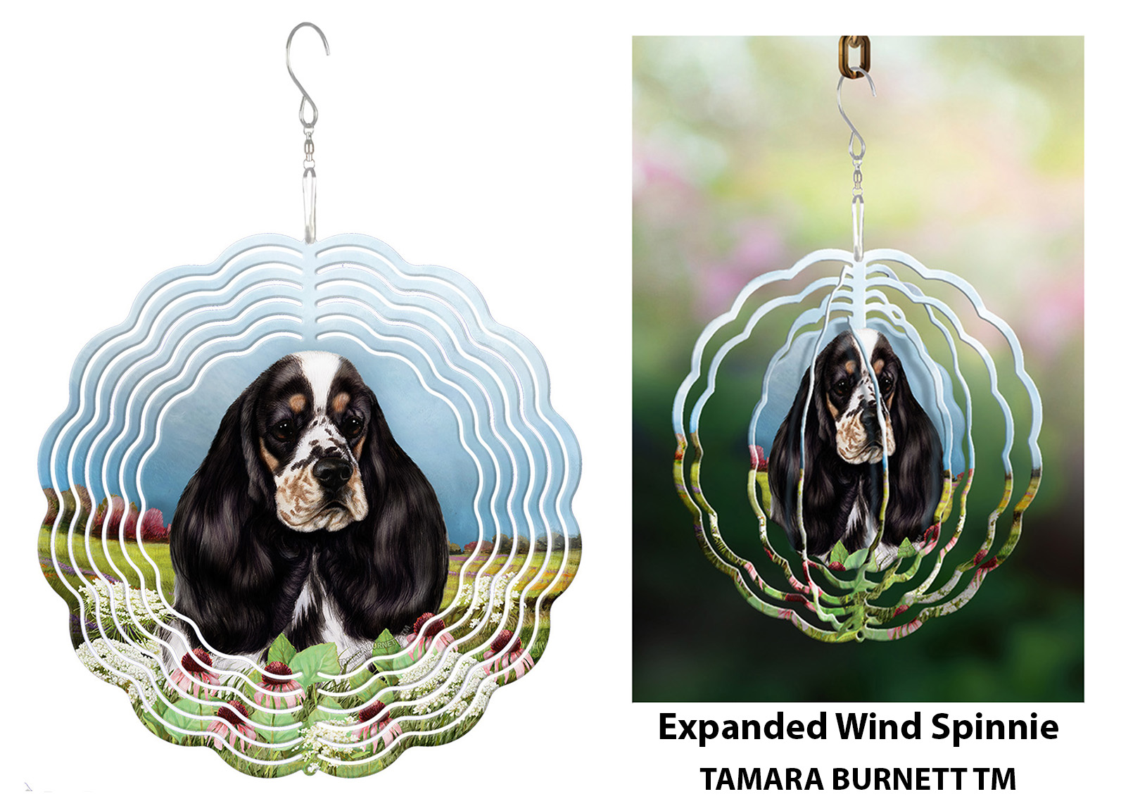 Cocker Spaniel Tri Parti - Wind Spinner image