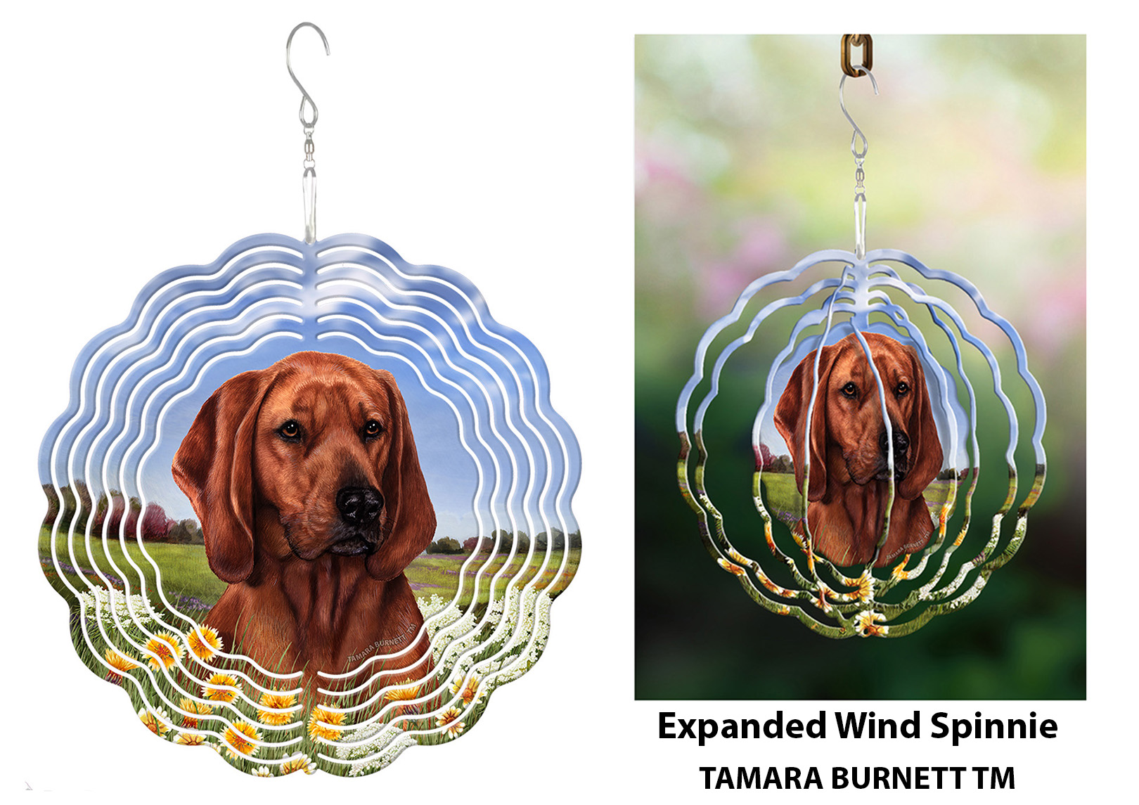 Coonhound Redbone - Wind Spinner image