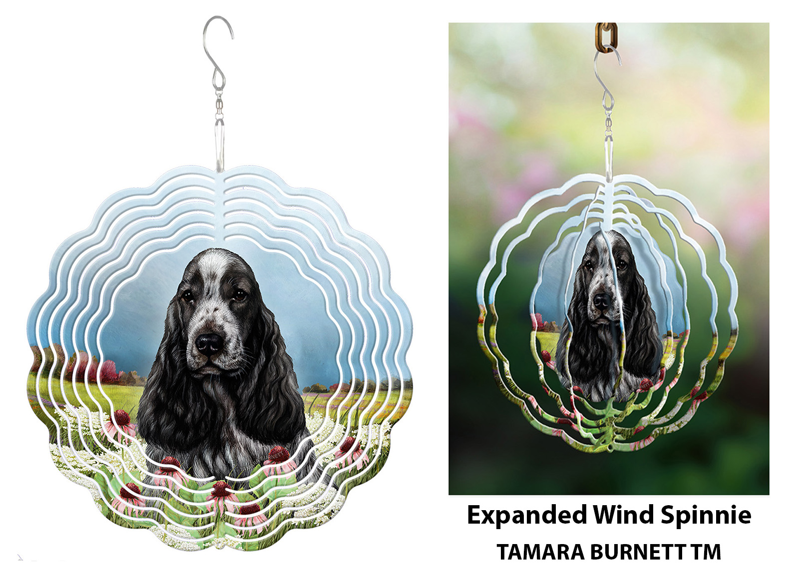 English Cocker Spaniel Blue Roan - Wind Spinner image