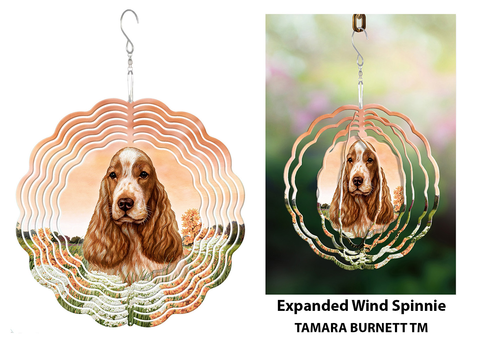English Cocker Spaniel Orange Roan - Wind Spinner image