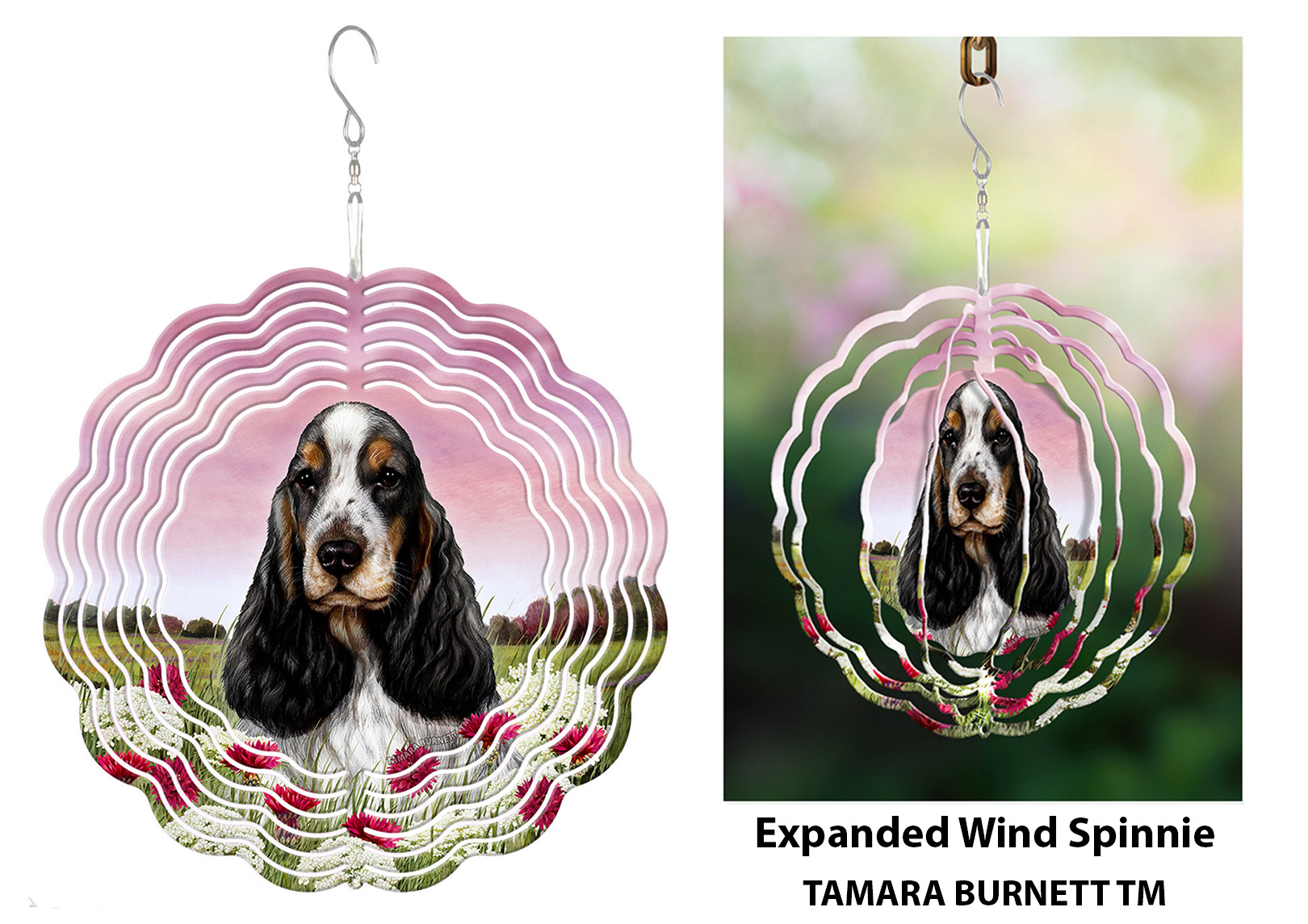 English Cocker Spaniel Tri - Wind Spinner image