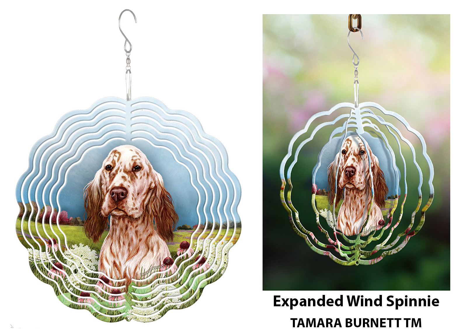 English Setter Orange Belton - Wind Spinner image