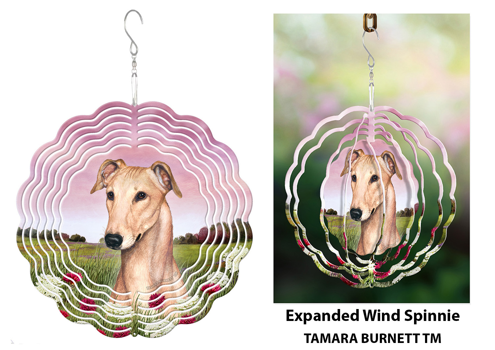 Greyhound Cream - Wind Spinner image
