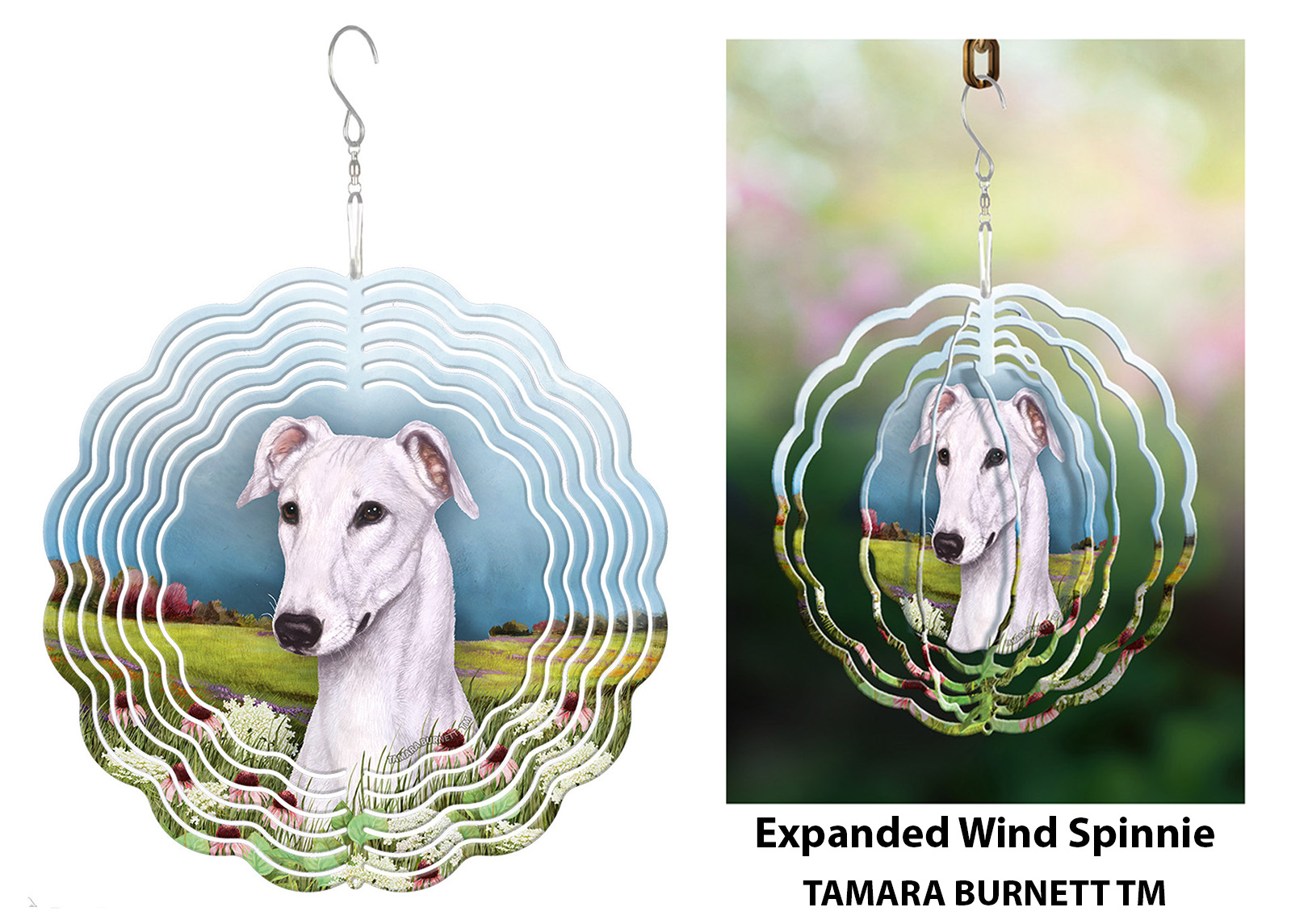 Greyhound White - Wind Spinner image