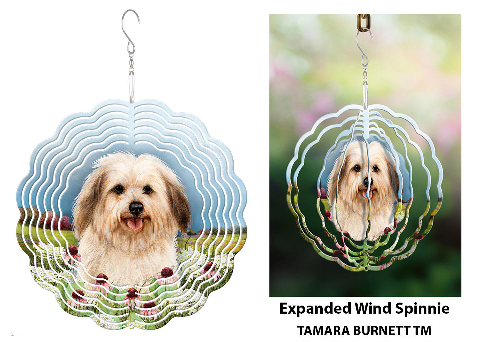 Havanese Cream Sable (Long) - Wind Spinner image