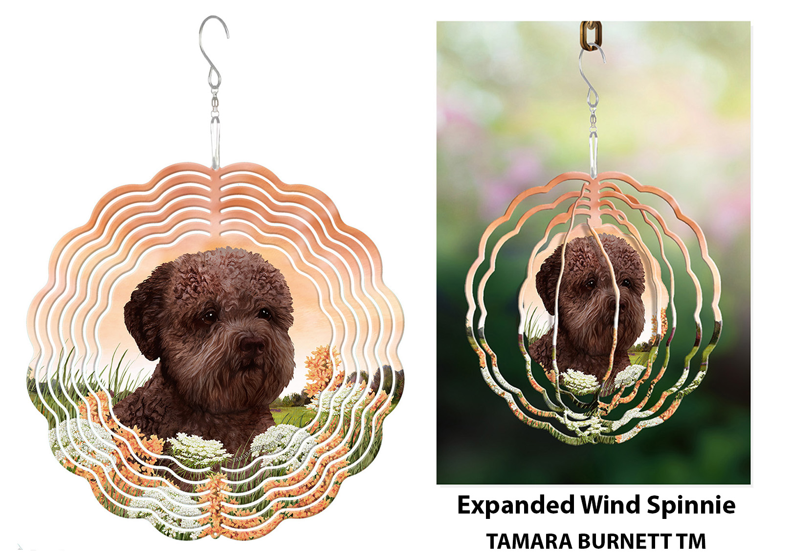 An image of product 30364 - Lagotto Romagnolo Brown - Wind Spinner