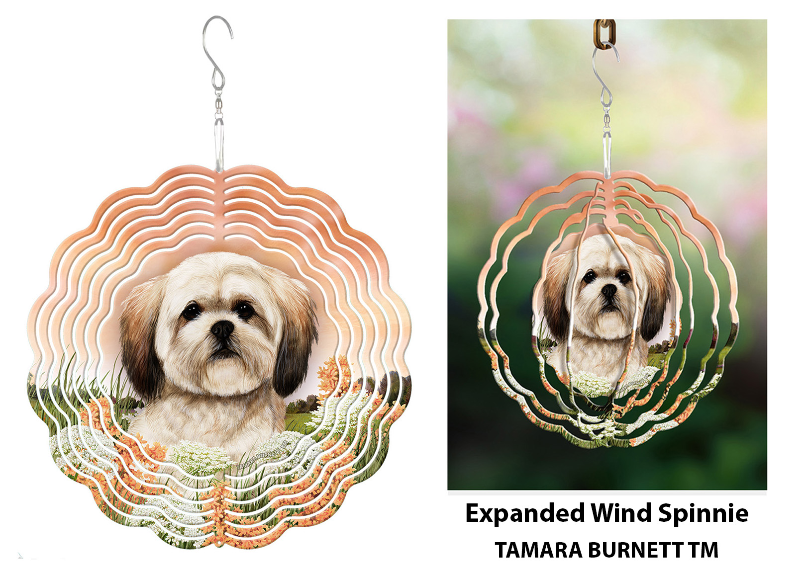 An image of product 30371 - Lhasa Apso Brown - Wind Spinner