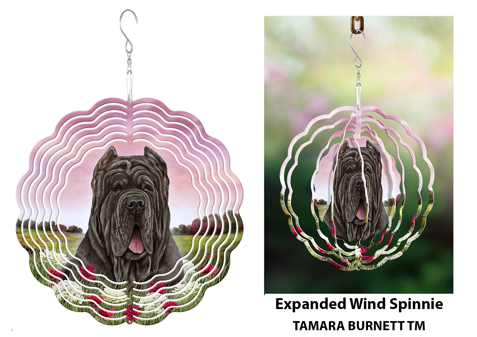 Neapolitan Mastiff Tawny Cropped - Wind Spinner image