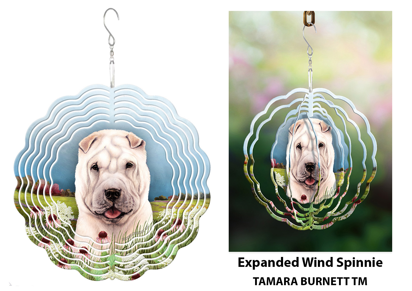 Shar Pei White - Wind Spinner image