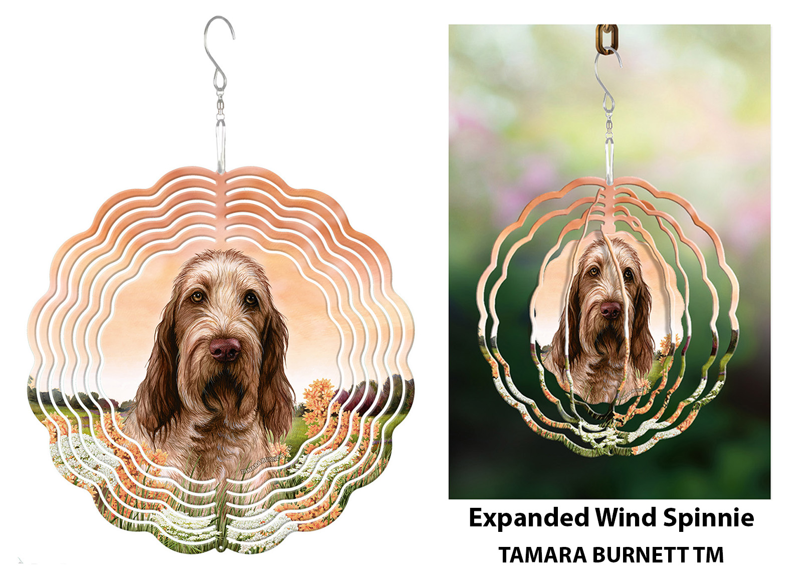 Spinone Italiano Brown Roan - Wind Spinner image