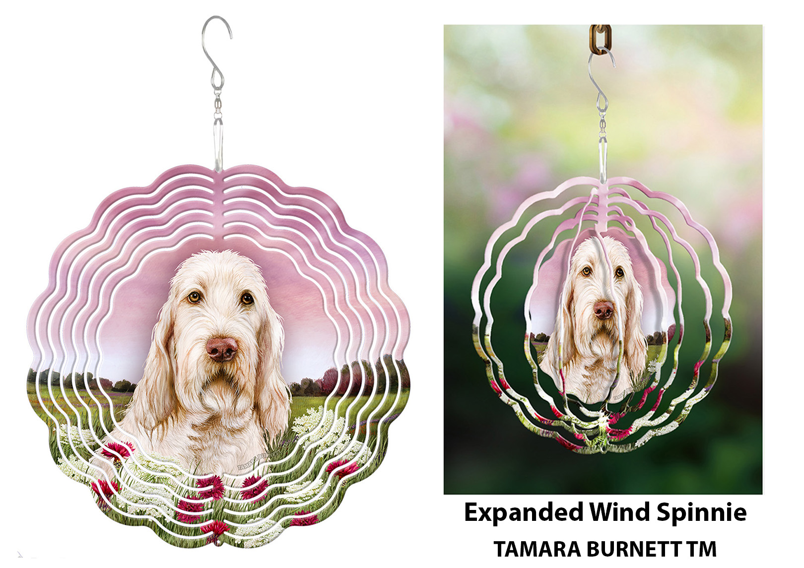 Spinone Italiano White - Wind Spinner image
