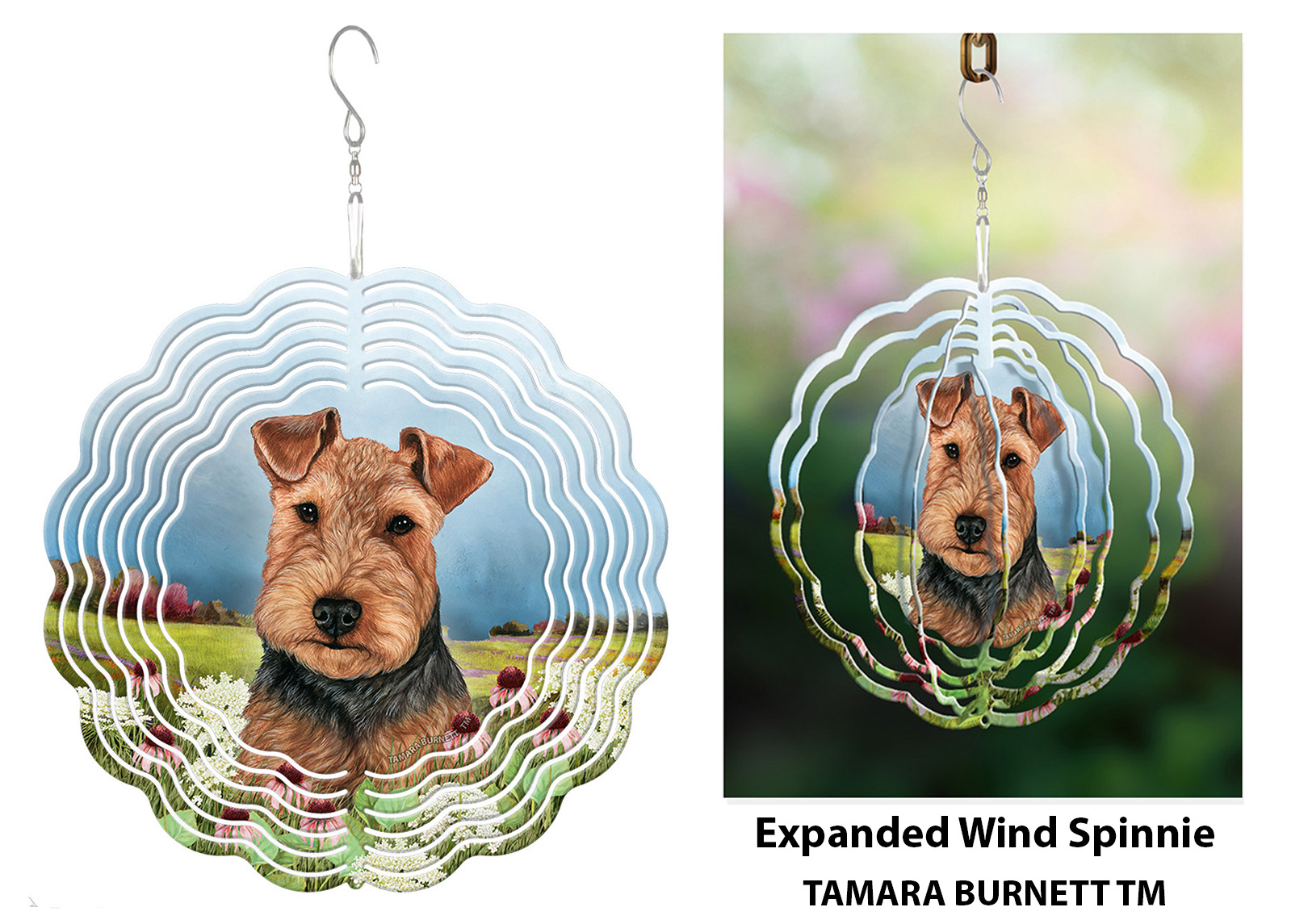 An image of product 30504 - Welsh Terrier Black and Tan - Wind Spinner